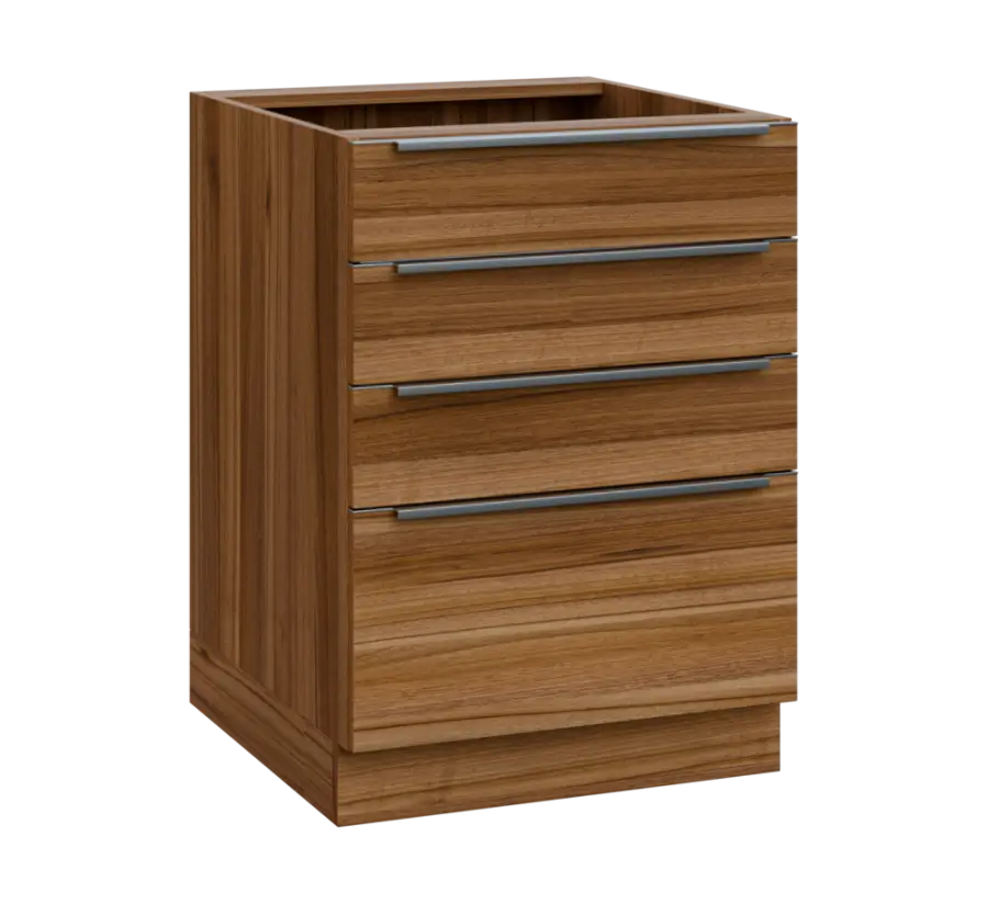 SIS - 6Z41 spodní skříňka, 4-zásuvková, 870x600x600, ořech světlý